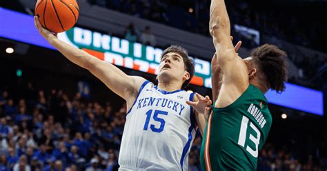 Reed Sheppard Leads Kentucky Wildcats Past Miami Hurricanes, 95-73 - All Hurricanes on Sports ...