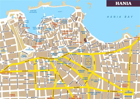 Crete maps, print maps of Crete, map of Chania or Heraklion