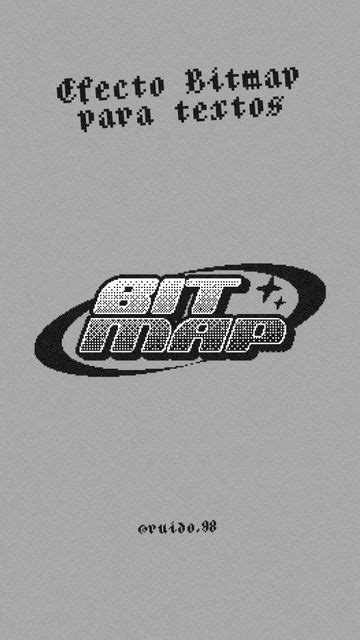 Ruido98 | Digital Designer on Instagram: "Bitmap para textos o logos ...
