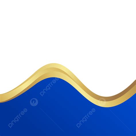 Wave Blue Golden Abstract Vector, Blue Gold Border, Blue Golden, Golden Blue Background PNG and ...