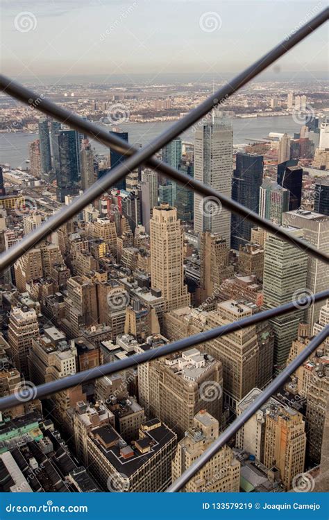 Views from the Empire State Building Observation Deck Editorial Stock ...