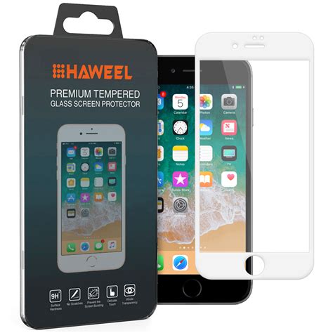 White Full Tempered Glass Screen Protector - Apple iPhone 8 Plus