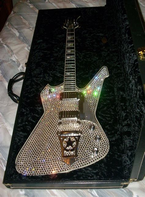 Paul Stanley USA Washburn Custom Shop - PS2000 Rhinestone "Millennium" Guitar - Owned & Played ...