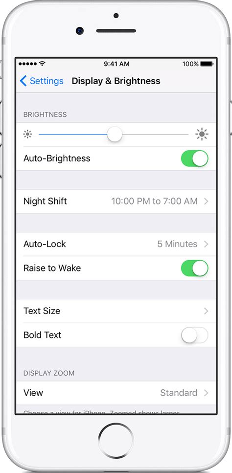 Adjust the display settings on your iPhone, iPad, or iPod touch - Apple Support