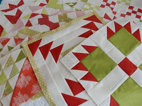 Red and Green Quilt Sampler Blocks | A Quilting Life