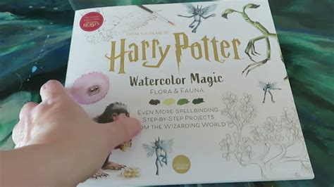 Book Review - Harry Potter Watercolor Magic: Flora and Fauna - YouTube