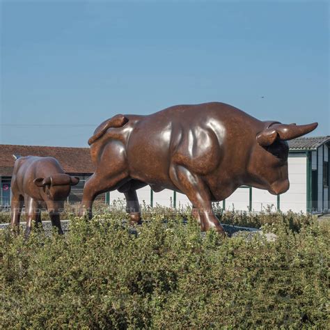 Cow and Calf Sculpture