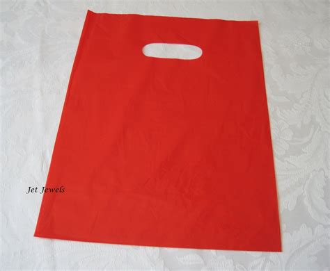 Plastic Bags Red Bags Shopping Bag Plastic Shopping Bags - Etsy