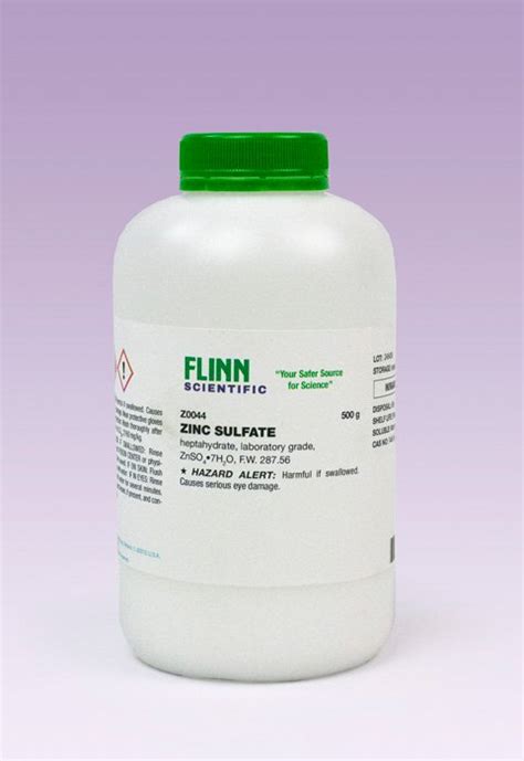 Flinn Chemicals, Zinc Sulfate