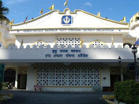 Main Facade of the Guru Nanak Darbar Tatt Khalsa Diwan Gurdwara Sikh Temple. Kuala Lumpur ...