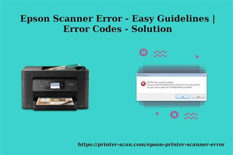 Epson Scanner Error - Easy Guidelines | Error Codes - Solution in 2021 | Scanner, Epson, Printer ...