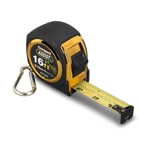 ASSIST 16ft Tape Measure Inches and Metric Measurement Double Sided Retractable Measuring Tape ...