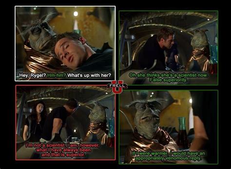 Farscape Quote | Sci fi tv shows, Sci fi tv, Sci fi series