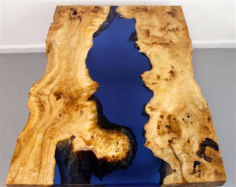 Resin river dining table | Wood resin, Burled wood, Resin table