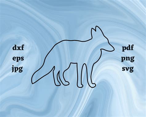 Fox Outline SVG Cut File - So Fontsy