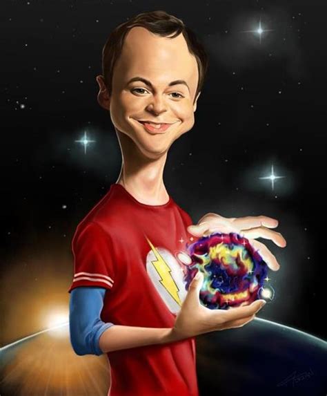 Funny Celebrity Charicatures-Sheldon Cooper, Jim Parsons - Dump A Day