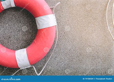 Life Saving Ring Buoy with Rope Stock Image - Image of rope, lifebuoy: 79188509