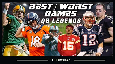 Best & Worst Games by QB Legends: Brady, Brees, Manning, Mahomes & More! - Win Big Sports