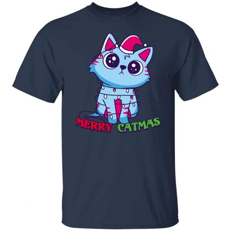 Gravycatman Merch Christmas Cat Tee - Spoias