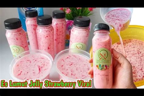 Ini Dia Resep Viral Membuat Es Lumut Strawberry, Ternyata Cukup Modal ...