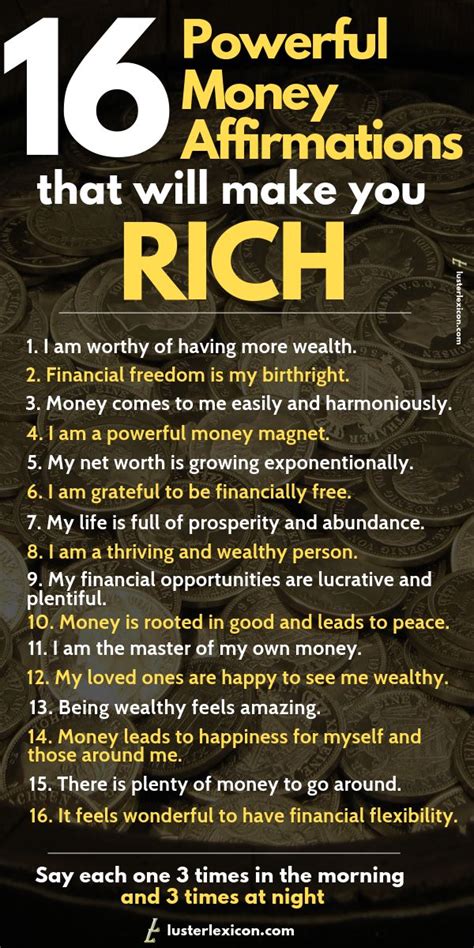 16 Powerful Money Affirmations for Financial Freedom