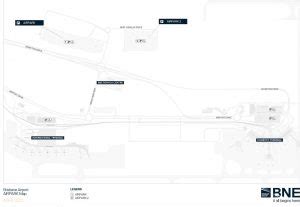 Parking Brisbane International Airport map BNE