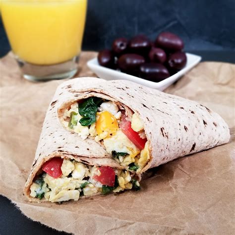 Greek Breakfast Wraps - Heart Healthy Greek