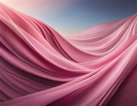 Premium Photo | Pink silk long waves abstract background narrow to the ...