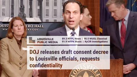 LMPD and Louisville Metro Consent Decree Under Negotiation