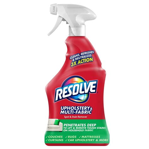 Resolve Upholstery Cleaner & Stain Remover, 22oz, Multi-Fabric Cleaner ...