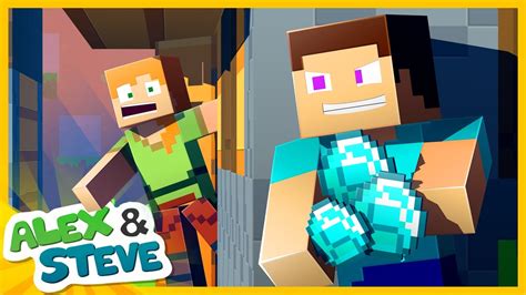 DIAMOND THIEF - Alex and Steve Life (Minecraft Animation) - YouTube