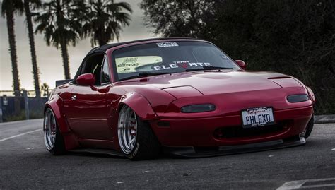 HD wallpaper: miata, Mazda MX-5, mx5, widebody, Rocket Bunny, sunset ...