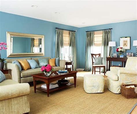 Casual Blue Wall Living Room Inspiration | Teal living rooms, Blue living room decor, Living ...