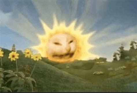 Teletubby Sun Cat Meme - Teletubby sun Sun Cat - Discover & Share GIFs