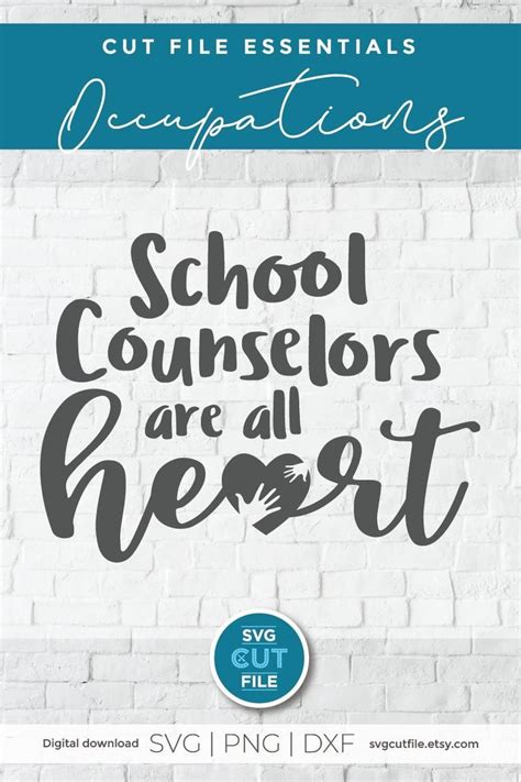 School Counselor Svg Counselor Svg All Heart Svg - Etsy | School ...