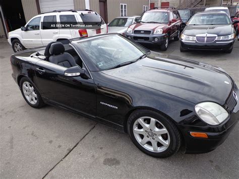 2001 Mercedes - Benz Slk230 Kompressor Hard Top Convertible 2 - Door 2. 3l Black