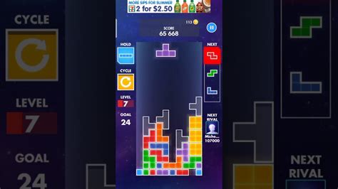 Tetris EA Mobile Version Gameplay - High Score Marathon Run #1 - YouTube