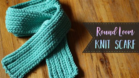 Round Loom Knit Scarf Tutorial - Knit, Purl & Slip Stitch - Essyjae