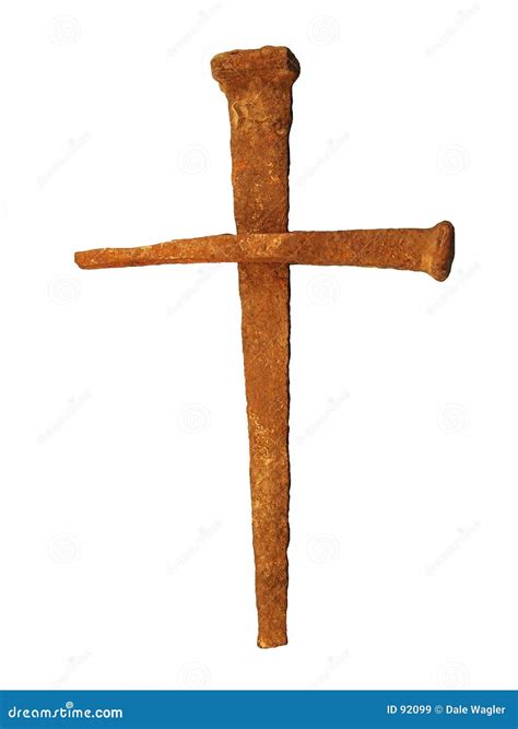 Nails in Shape of Cross stock image. Image of symbolic, sacrifice - 92099