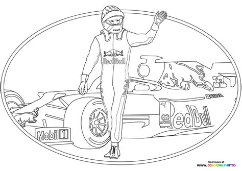Red Bull Formula 1 car - Coloring Pages for kids