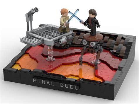 LEGO MOC Duel On Mustafar - Final Duel Scene by The_Minikit_Guy | Rebrickable - Build with LEGO