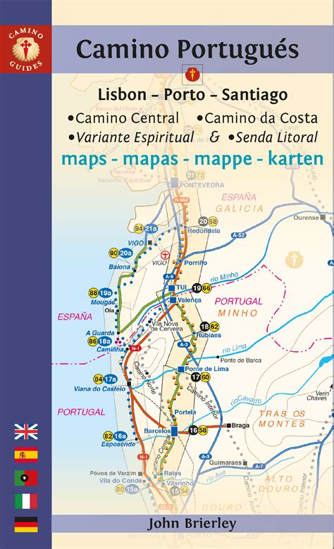 Mapa-guía Camino Portugués (Lisbon - Porto - Santiago) - Camino de Santiago - Mapiberia f&b