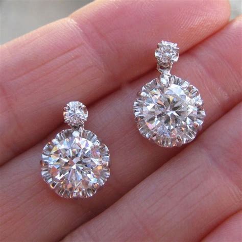 Diamond drop earrings - mom #diamonddropearrings | Diamond earrings, Diamond drop earrings ...