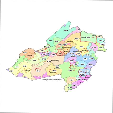 Map Of Morris County Nj | Color 2018