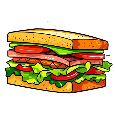 Premium Vector | Sandwich vector illustration