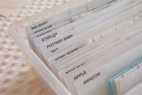 Organized Paper Receipts - simply organized