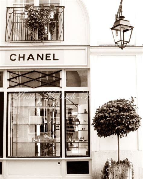 Chanel Boutique-chanel Wall Art Portrait Style Sepia - Etsy