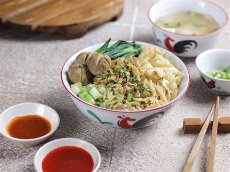 Pangsit Mie Ayam Jakarta stock photo. Image of popular - 250523444