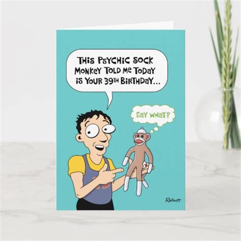 Funny 39th Birthday Greeting Card | Zazzle.com