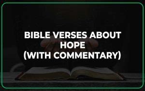 25 Bible Verses About Hope (With Commentary) - Scripture Savvy